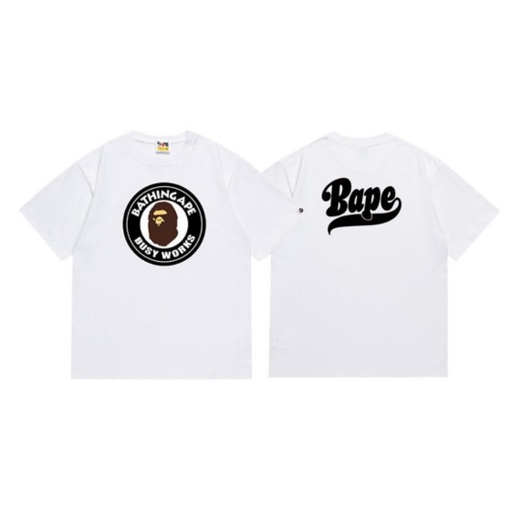 White BAPE "Busy Works" T-Shirt (Front & Back)